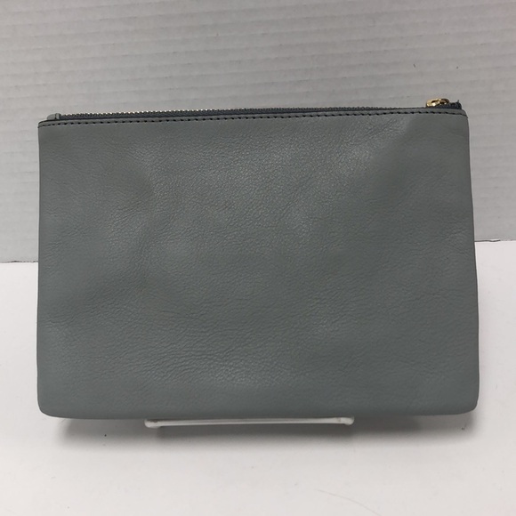 Fossil gray leather wristlet - Picture 3 of 6